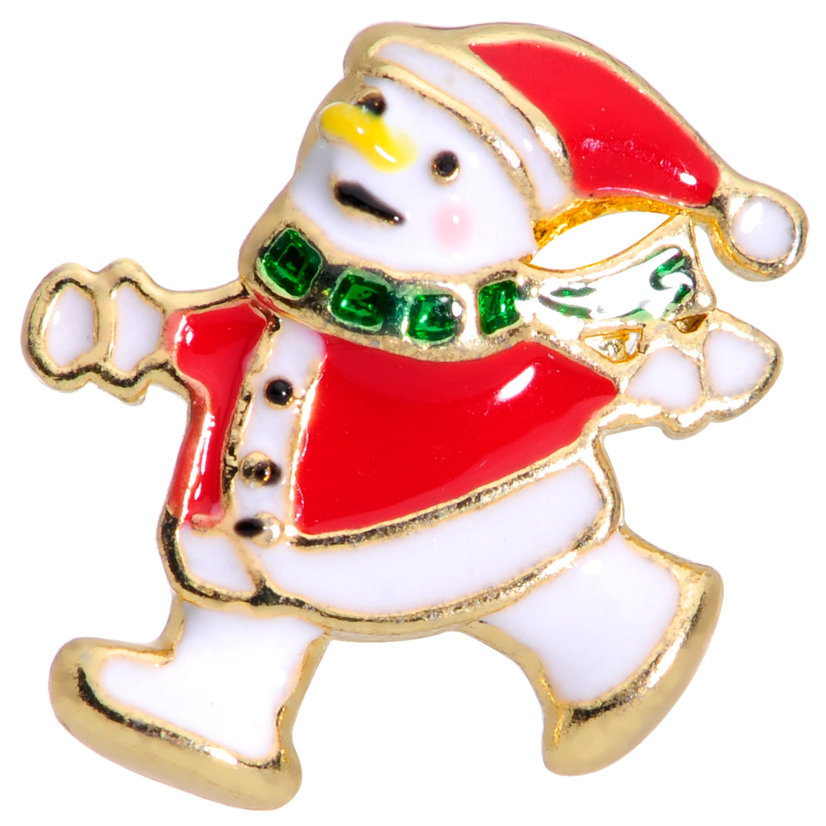 Holiday Snowman Santa Tragus Cartilage Earring