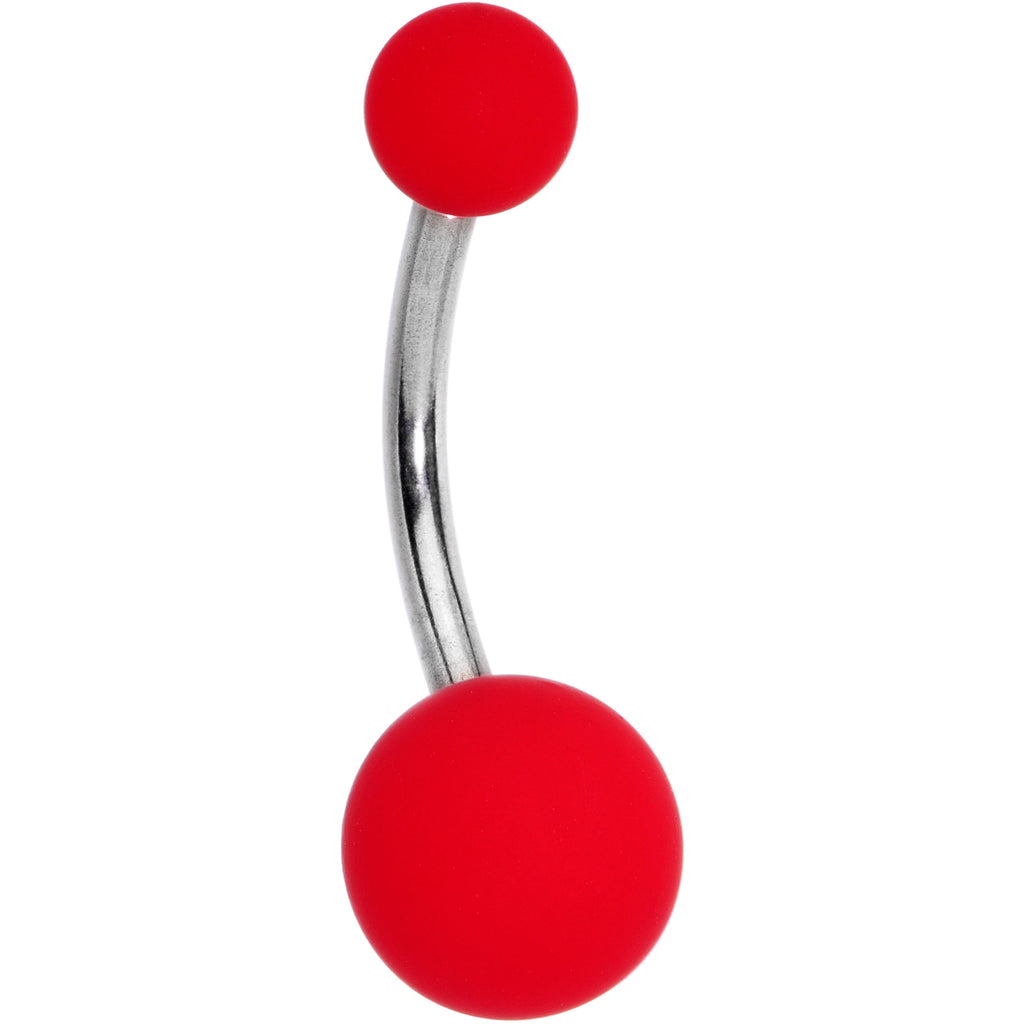 Radiant Red Soft Finish Belly Ring
