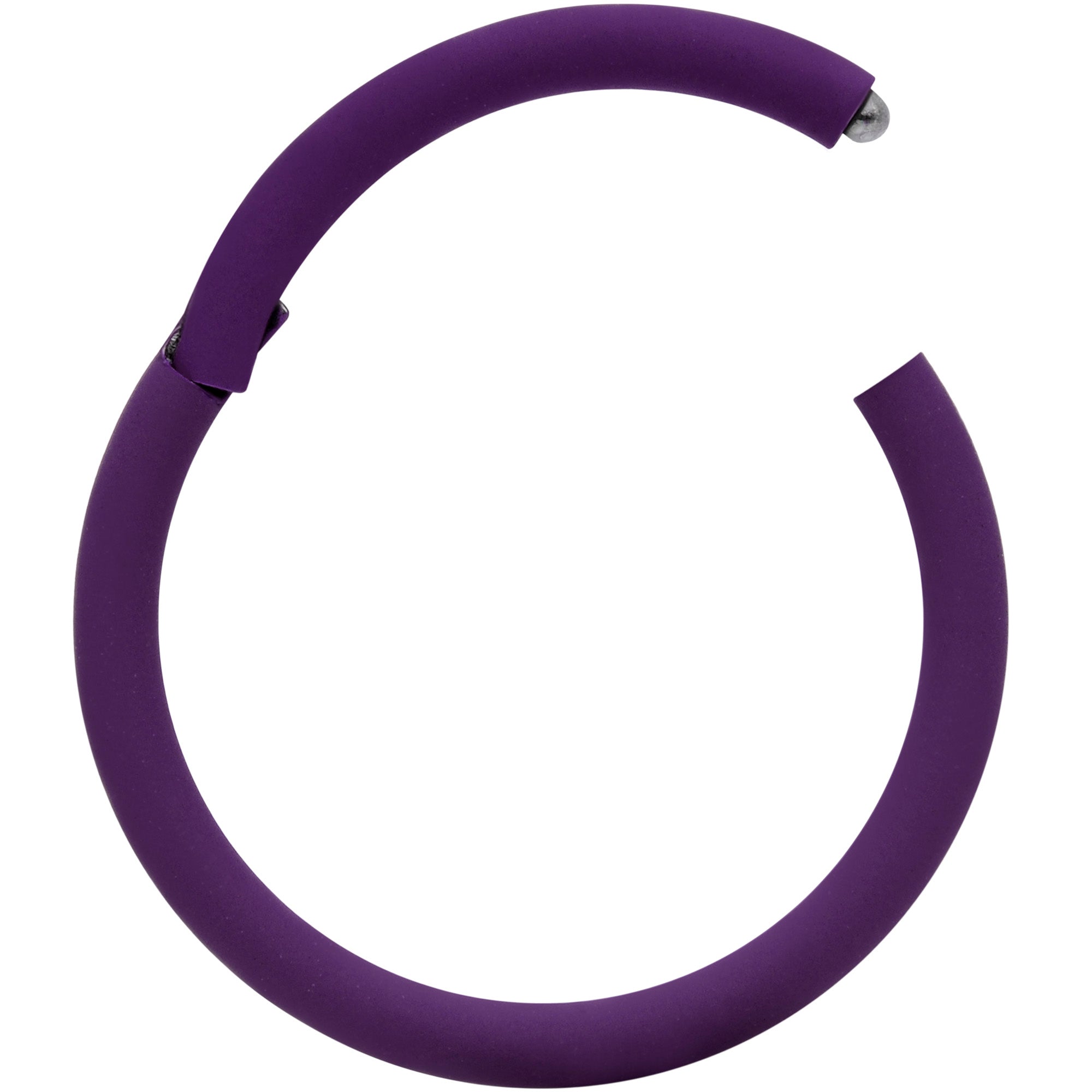 18G 3/8 Purple Matte Cartilage Hinged Segment Ring