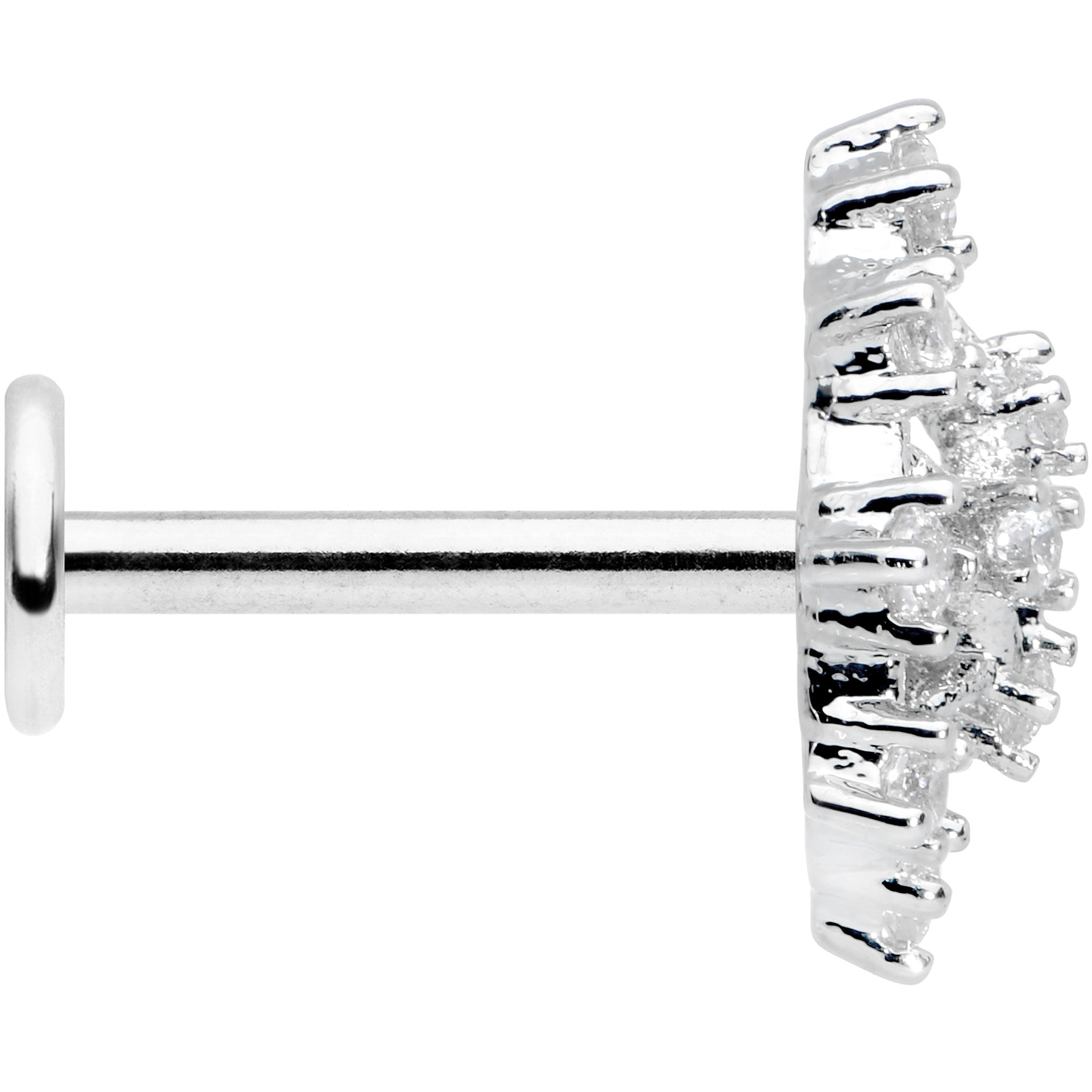 16G 5/16 Clear CZ Gem Constellation Labret Monroe Tragus