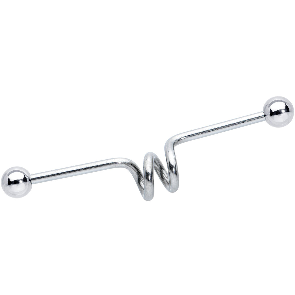 14G Loops Waves Industrial Project Bar 40mm Set of 5