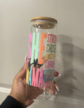 She is Mama Bible verse edition 24oz glass cup
