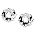 Stainless Steel Punk Edge Clip On Fake Nipple Shield Set