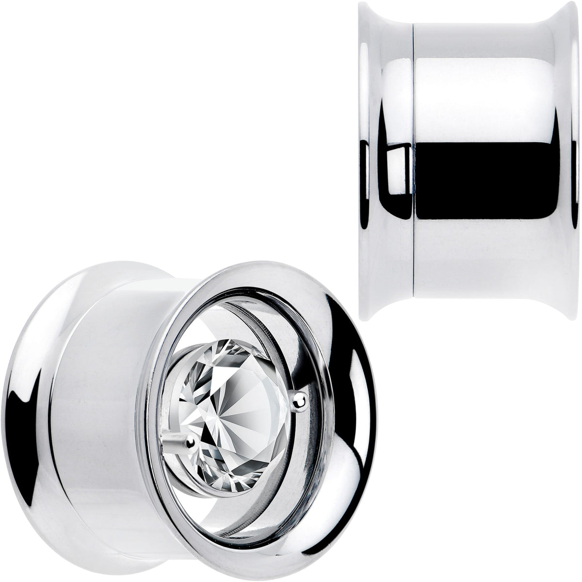 Gem Floating Screw Fit Tunnel Plug Set Available Sizes 8mm to 16mm