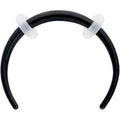 16G 3/8 Black Pincher Crescent Taper
