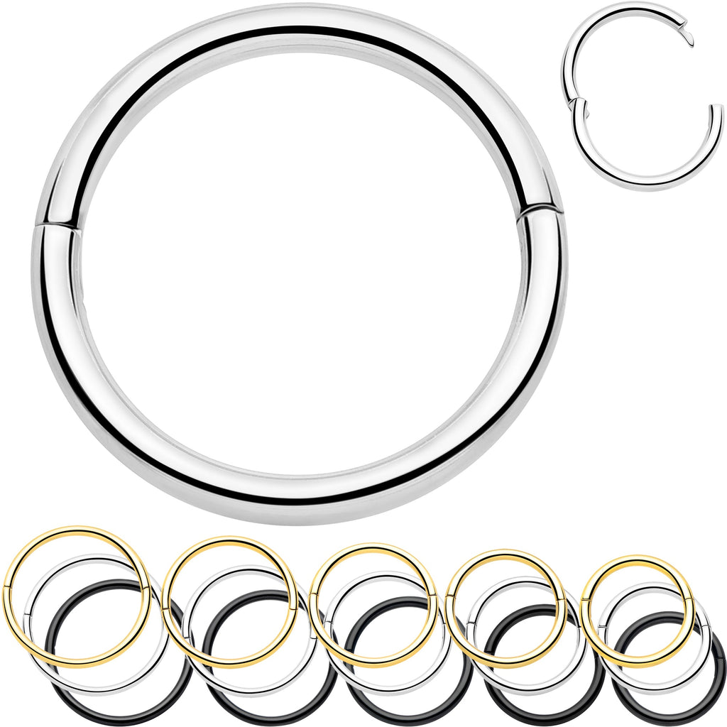 20G Implant Grade Titanium Half Closure Hinged Segment Ring