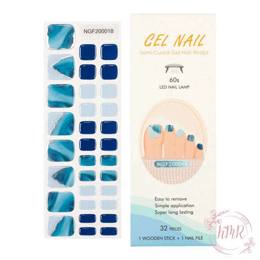Coral Premier Gel Pedicure Wrap