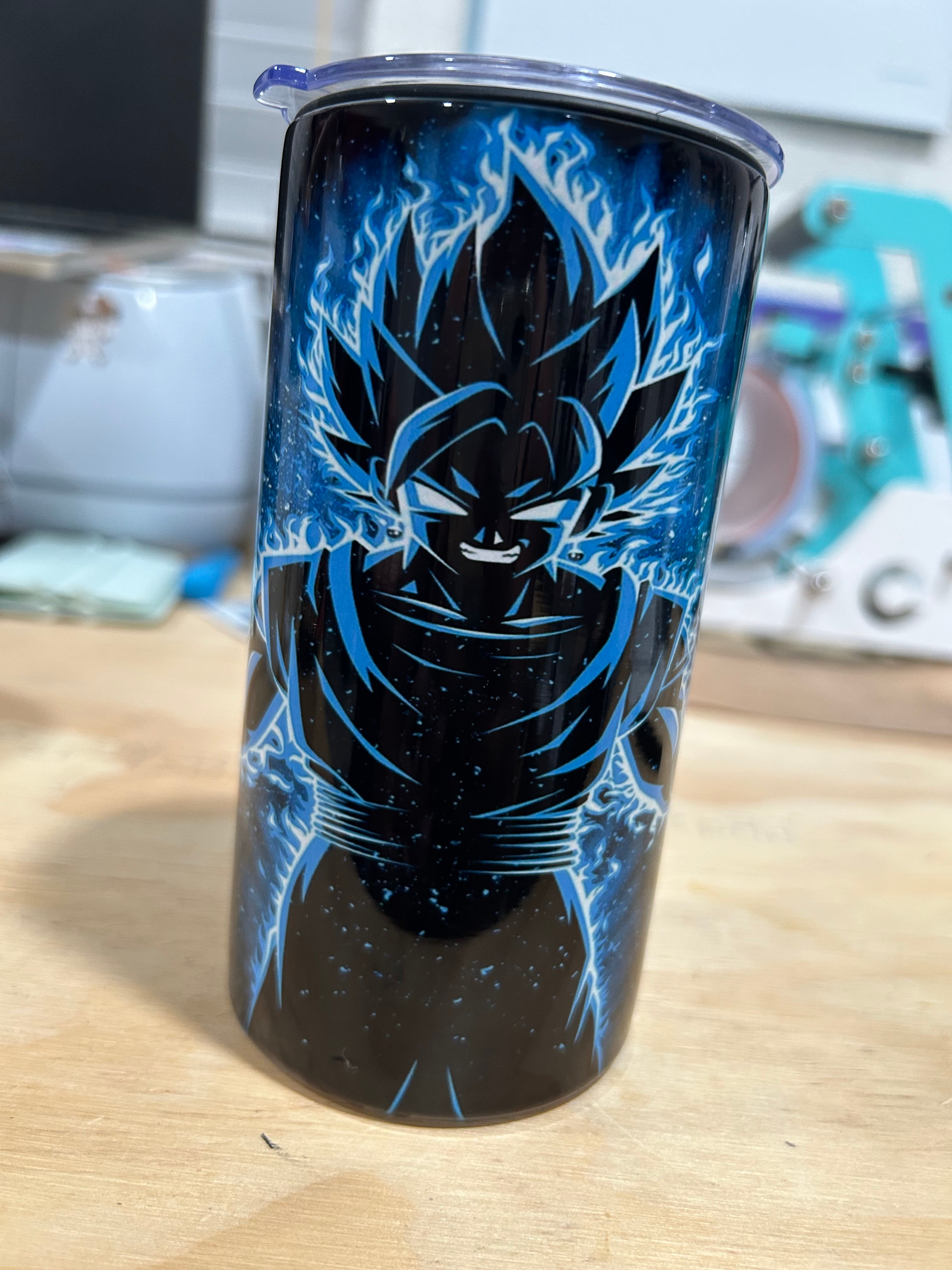 Blue flame shadow 12oz sippy tumbler