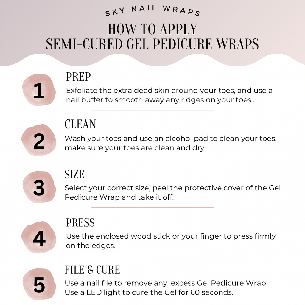 Jasmine Premier Gel Pedicure Wrap