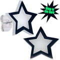 Shining Stars Glow in the Dark Stud Earrings by Onyx O