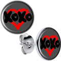 XOXO Heart Stud Earrings by Onyx O