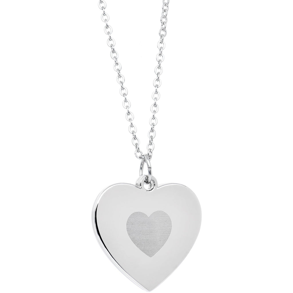 Custom Photo Sliding Locket Heart Pendant Necklace