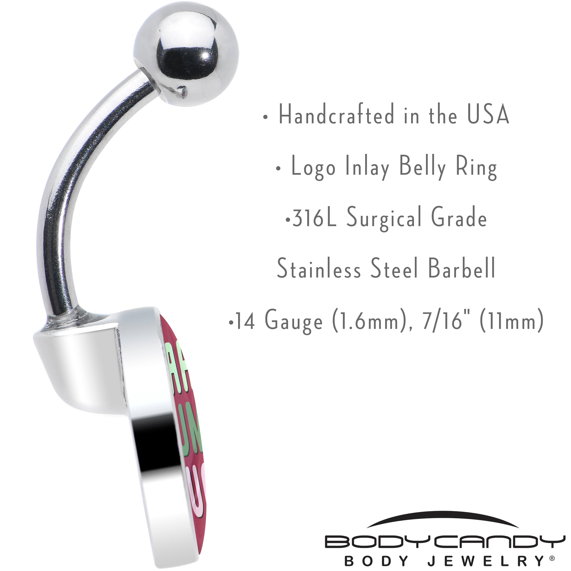 Bah Humbug Holiday Grouch Belly Ring by Onyx O