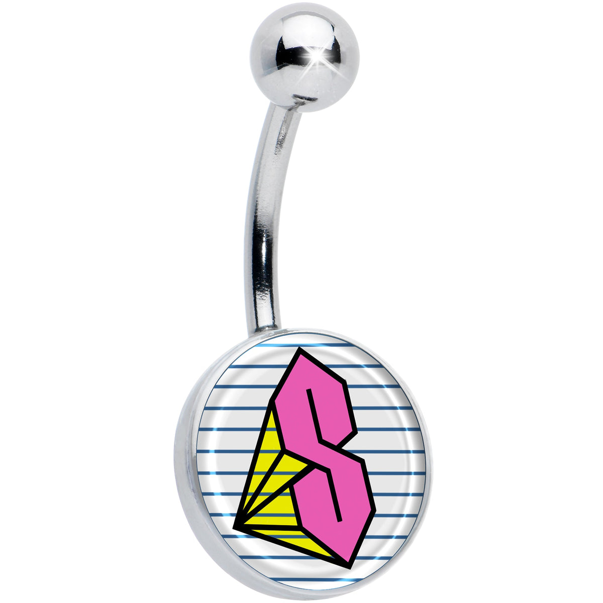 Hot Pink Cool S Belly Ring by Onyx O
