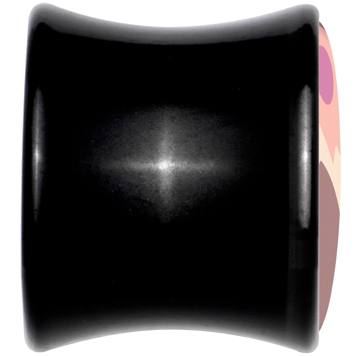 Mountain Sunrise Black Acrylic Saddle Plug Set by Onyx O