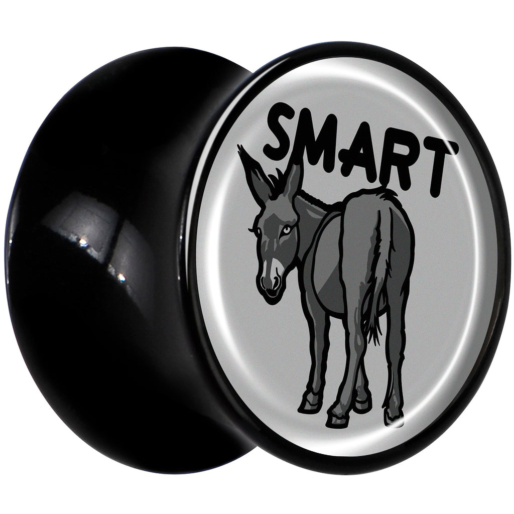Donkey Smart Ass Black Acrylic Saddle Plug Set by Onyx O