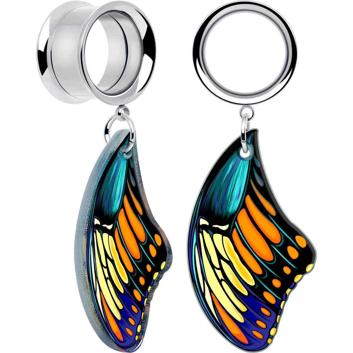 Wing of Butterfly Tunnels Dangle Plug Set by Onyx O