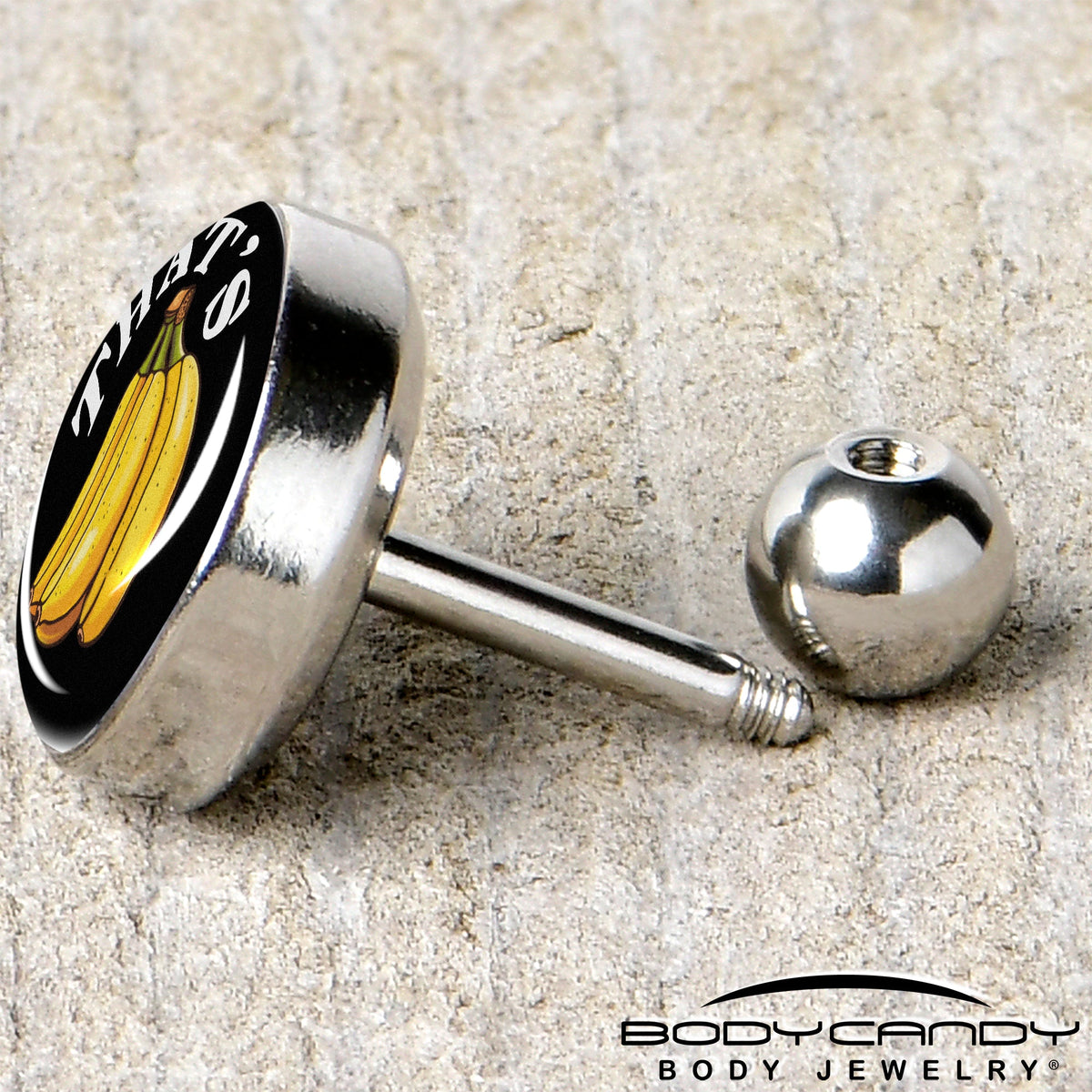 That is Bananas Tragus Cartilage Earring by Onyx O