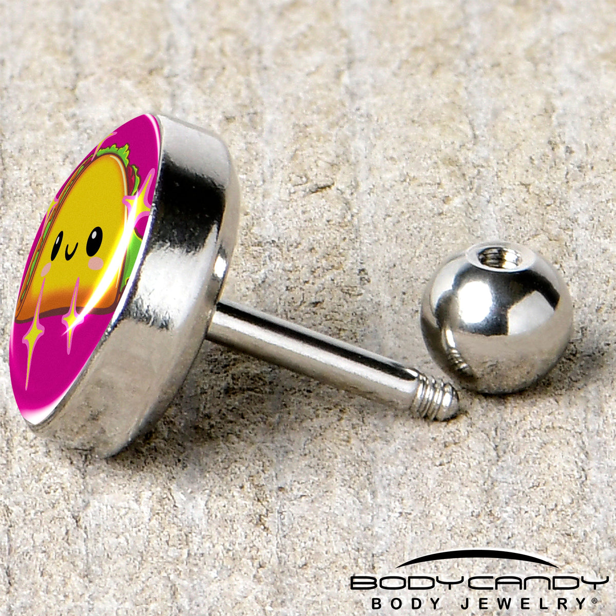 Mexican Fiesta Cute Taco Tragus Cartilage Earring by Onyx O