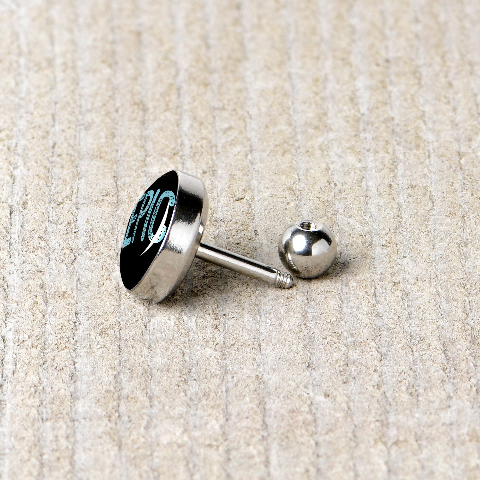 16G 1/4 Epic Blue Cartilage Tragus Earring
