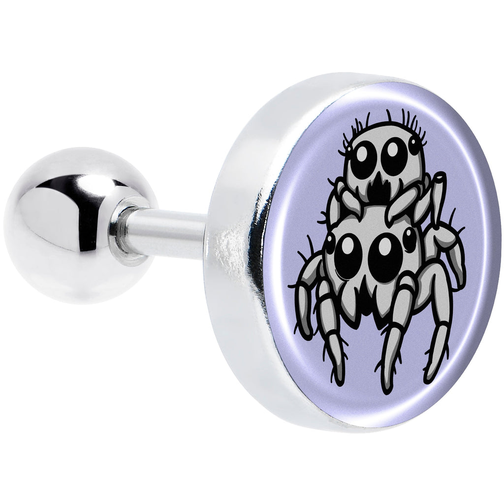 Leaping Leapfrog Spiders Tragus Cartilage Earring by Onyx O