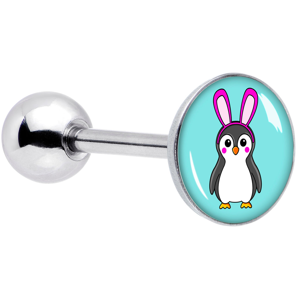 Bunny Penguin Barbell Tongue Ring by Onyx O