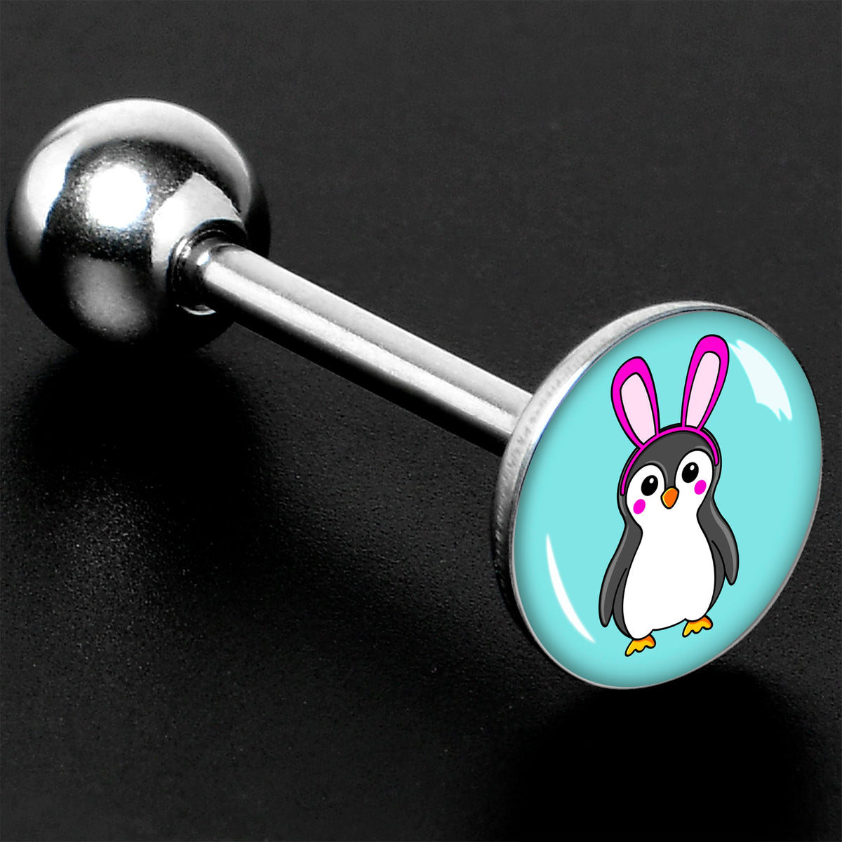 Bunny Penguin Barbell Tongue Ring by Onyx O