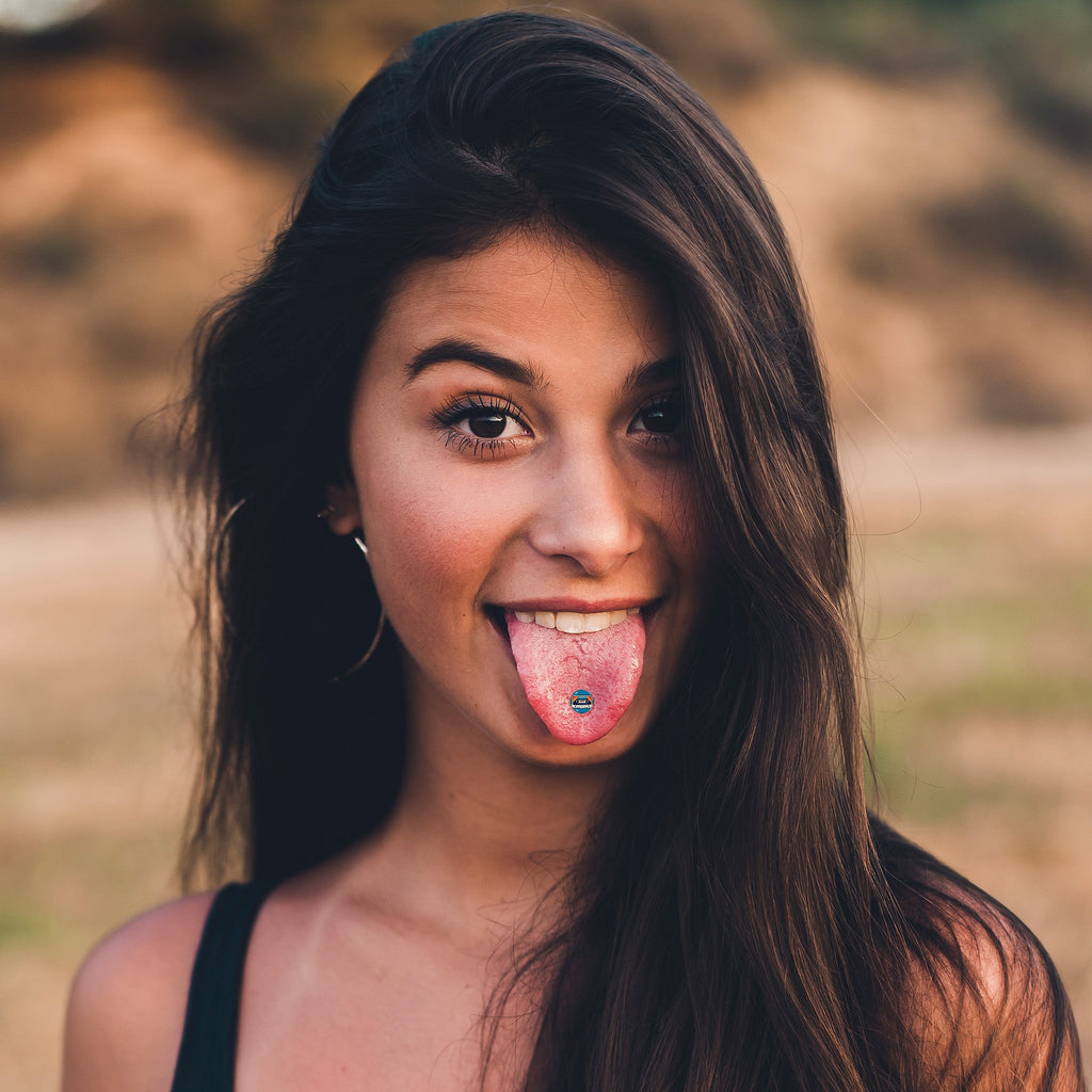 Retro Cassette Tape Barbell Tongue Ring by Onyx O