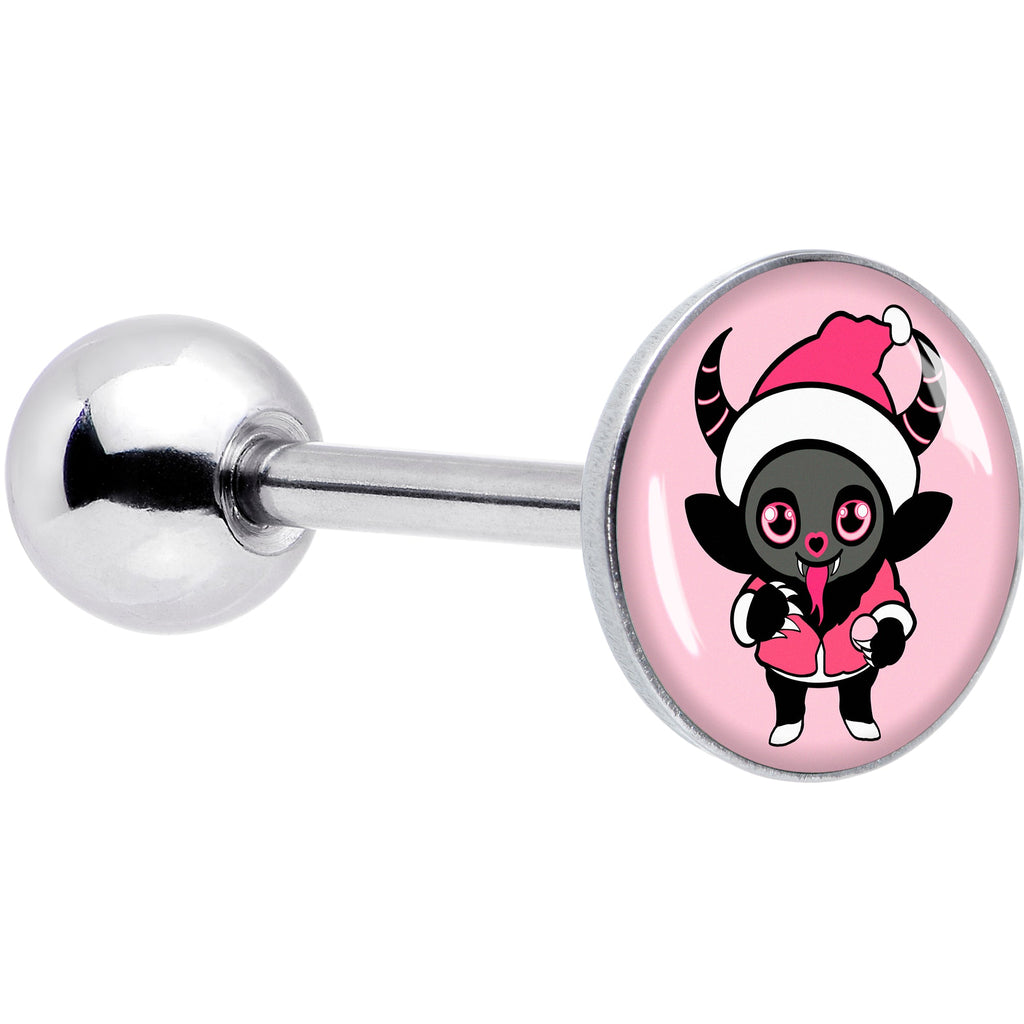 Krampus Cutie Holiday Barbell Tongue Ring by Onyx O