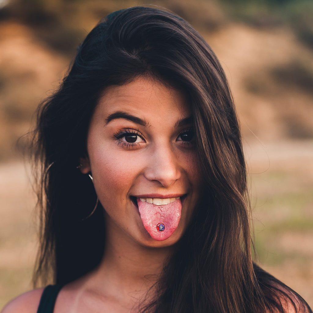 Grim Reaper Barbell Tongue Ring by Onyx O