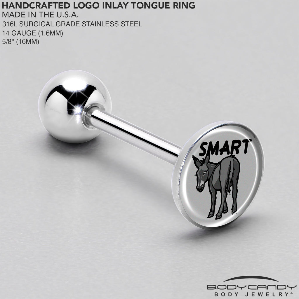Donkey Smart Ass Barbell Tongue Ring by Onyx O