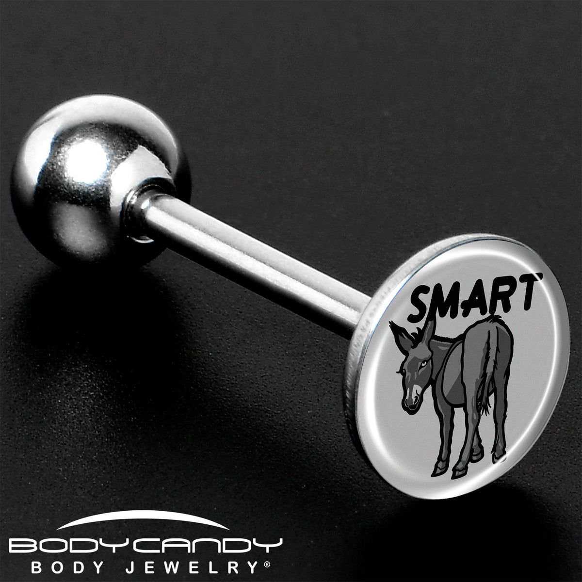 Donkey Smart Ass Barbell Tongue Ring by Onyx O