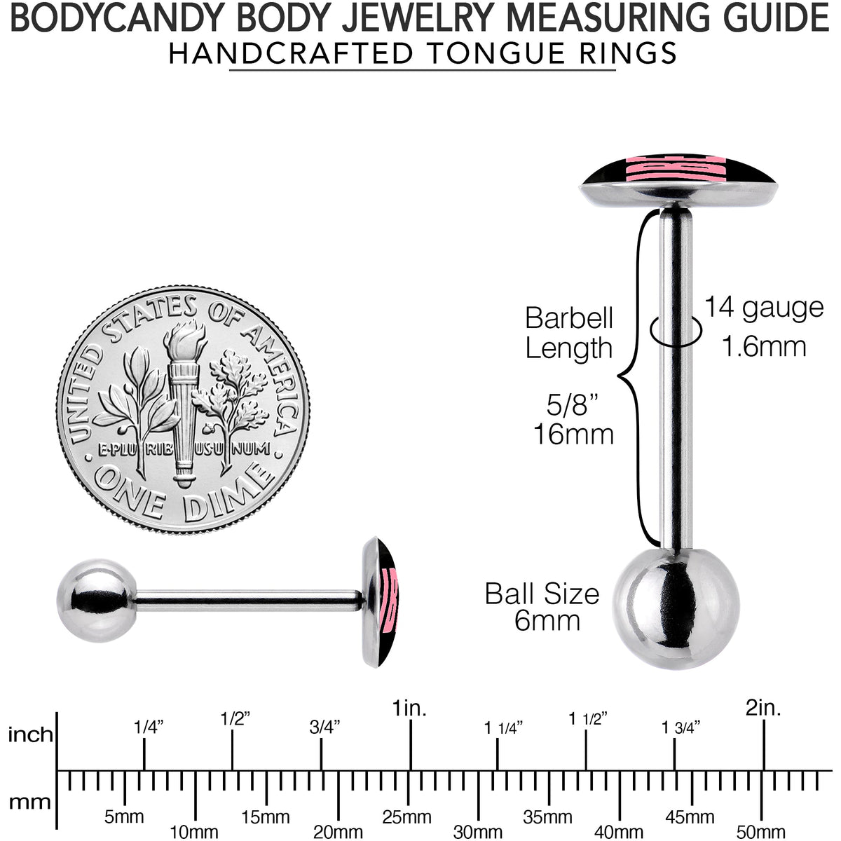 Vibe Barbell Tongue Ring by Onyx O