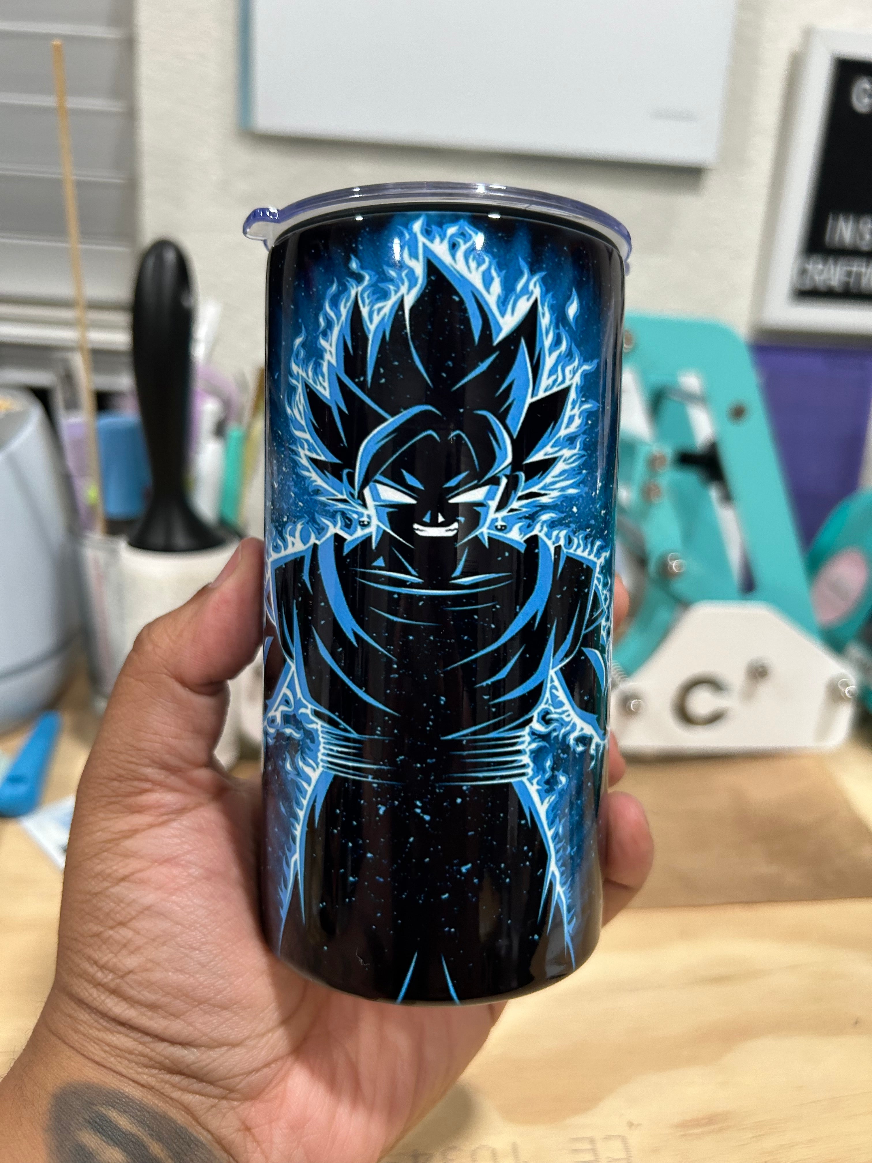 Blue flame shadow 12oz sippy tumbler