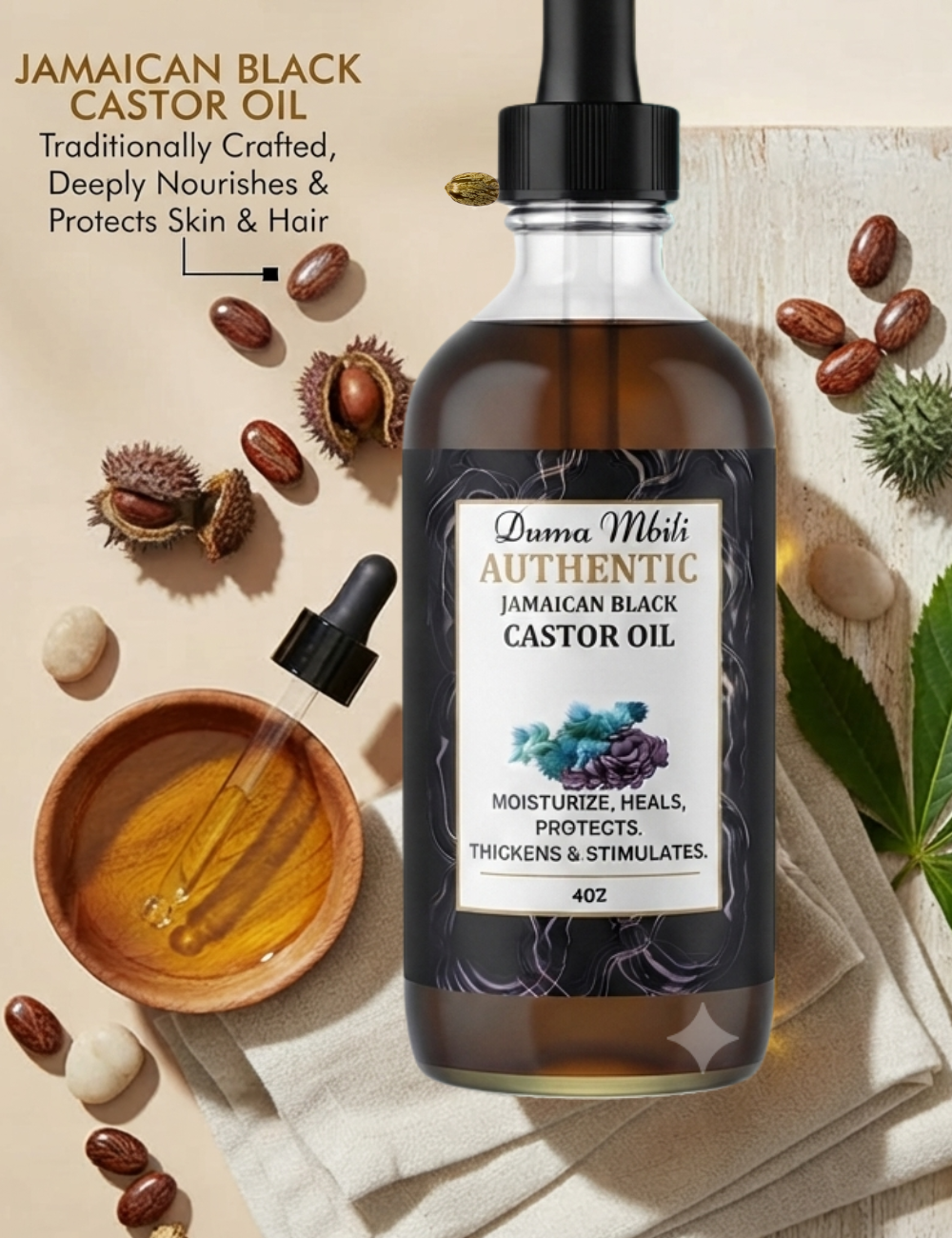 Unrefined Jamaican Black Castor Oil