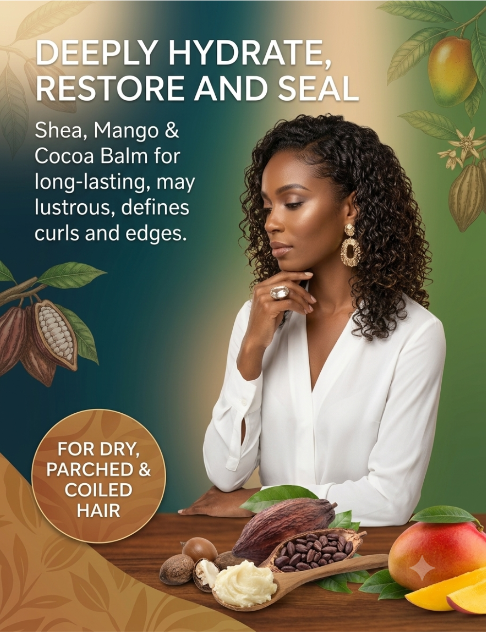 Duma Mbili Shea • Mango • Cocoa Triple-Butter Hair Balm