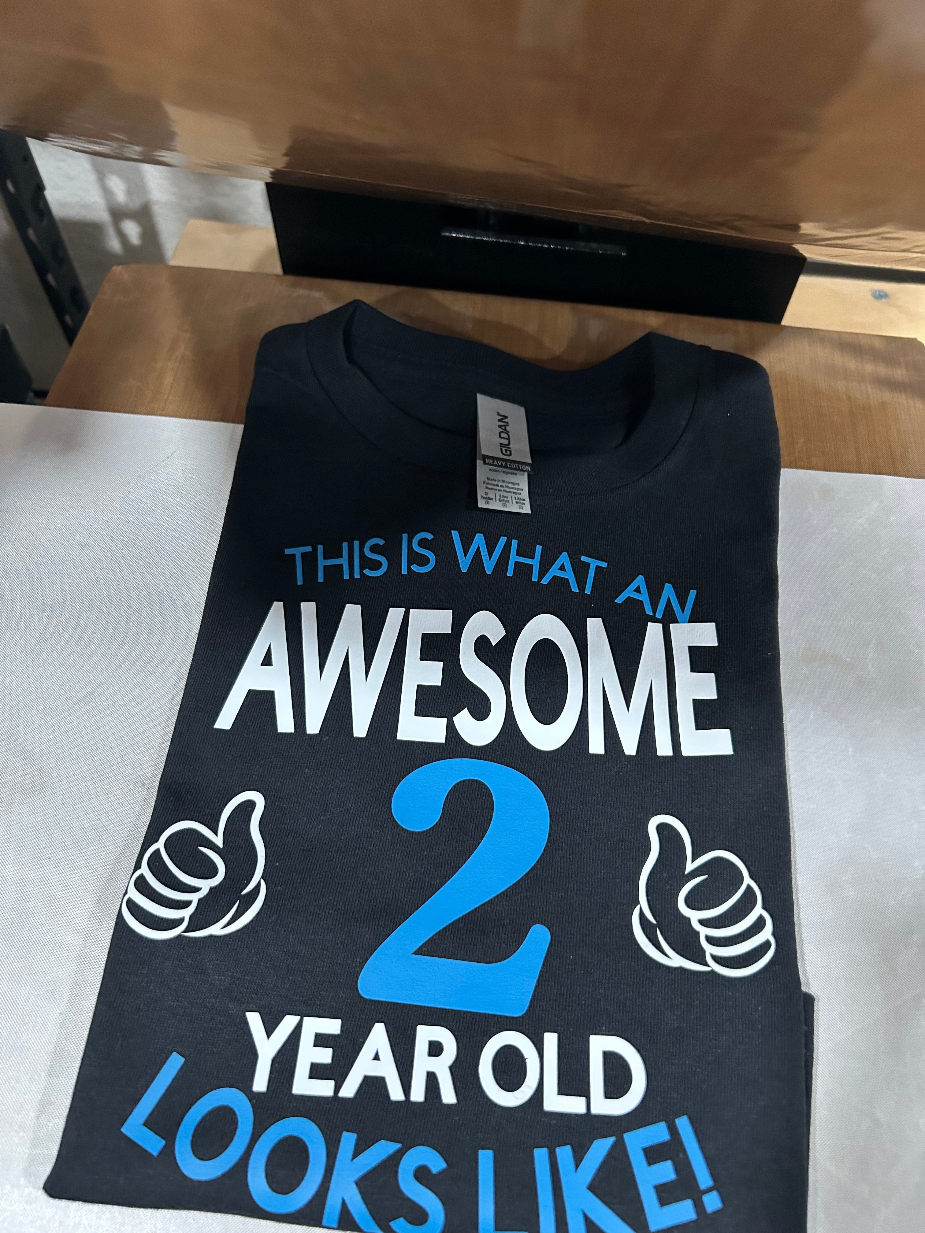 Awesome 2 year old Shirt
