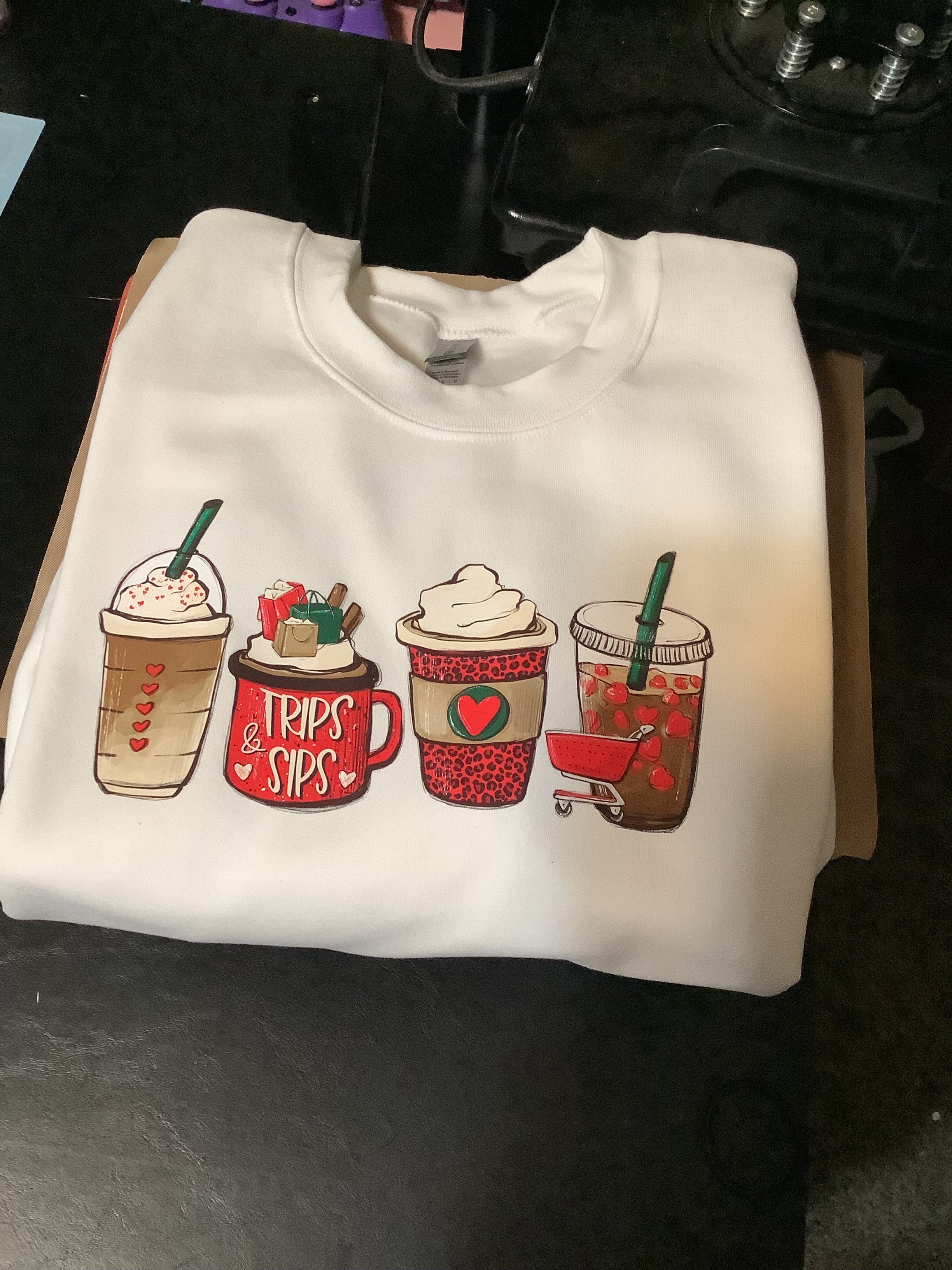 Trips and Sips Crewneck Sweater