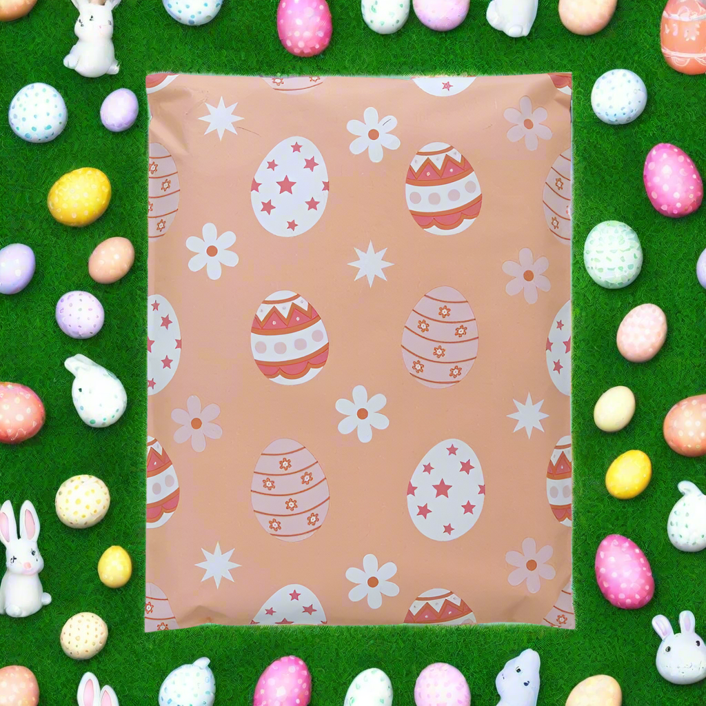 Easter Egg Poly Mailers Size 10x13 Spring Shipping Bags