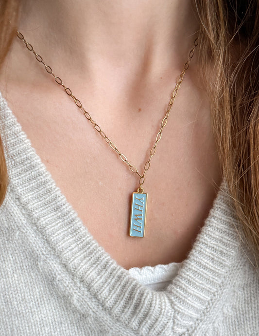 Enamel YHWH Necklace