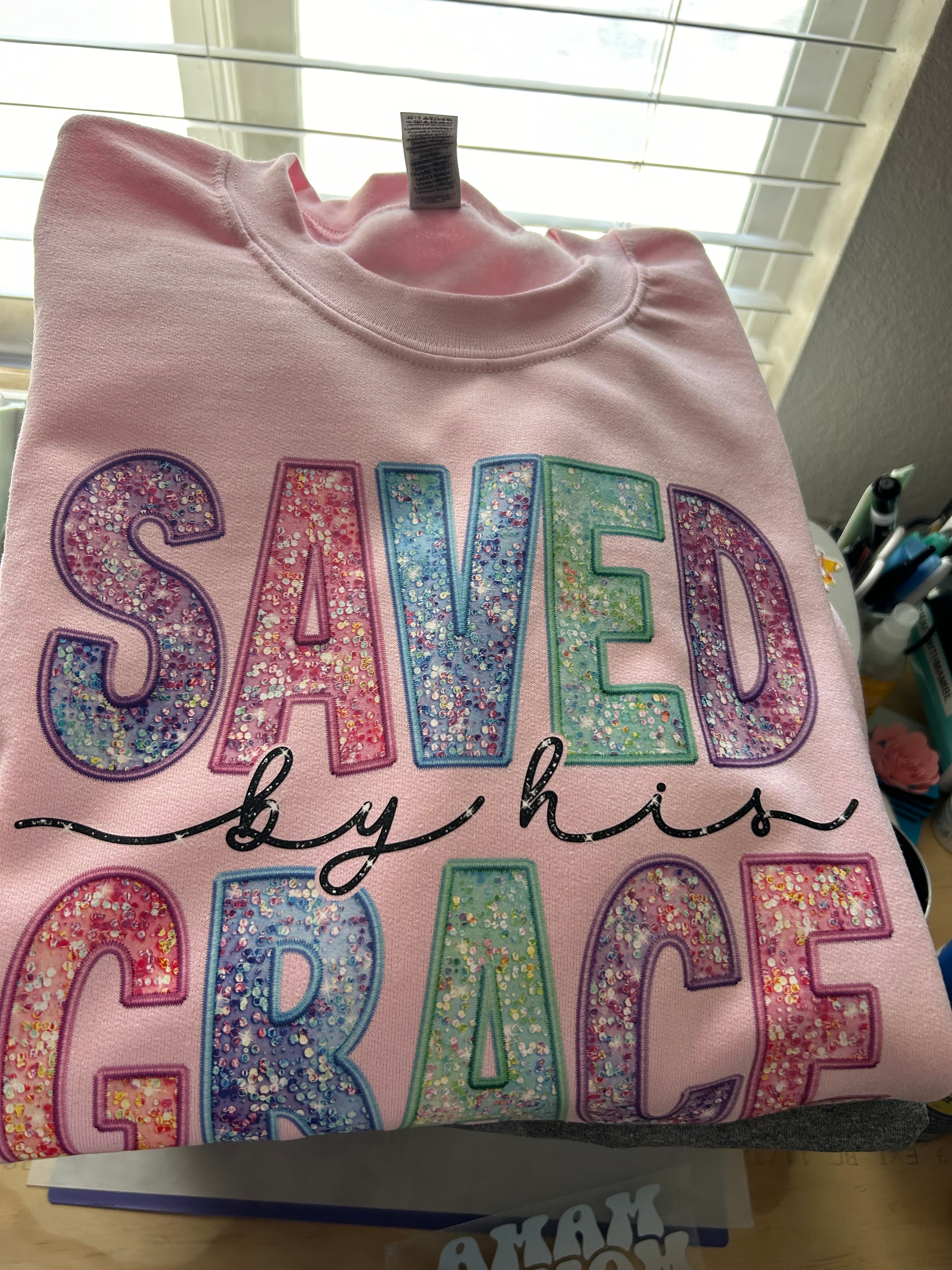 Saved By His Grace Sweater
