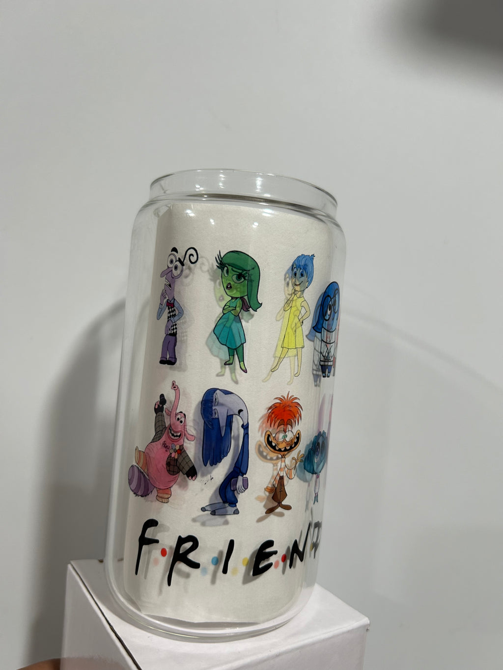 Emotion Friends 16oz Glass Cup