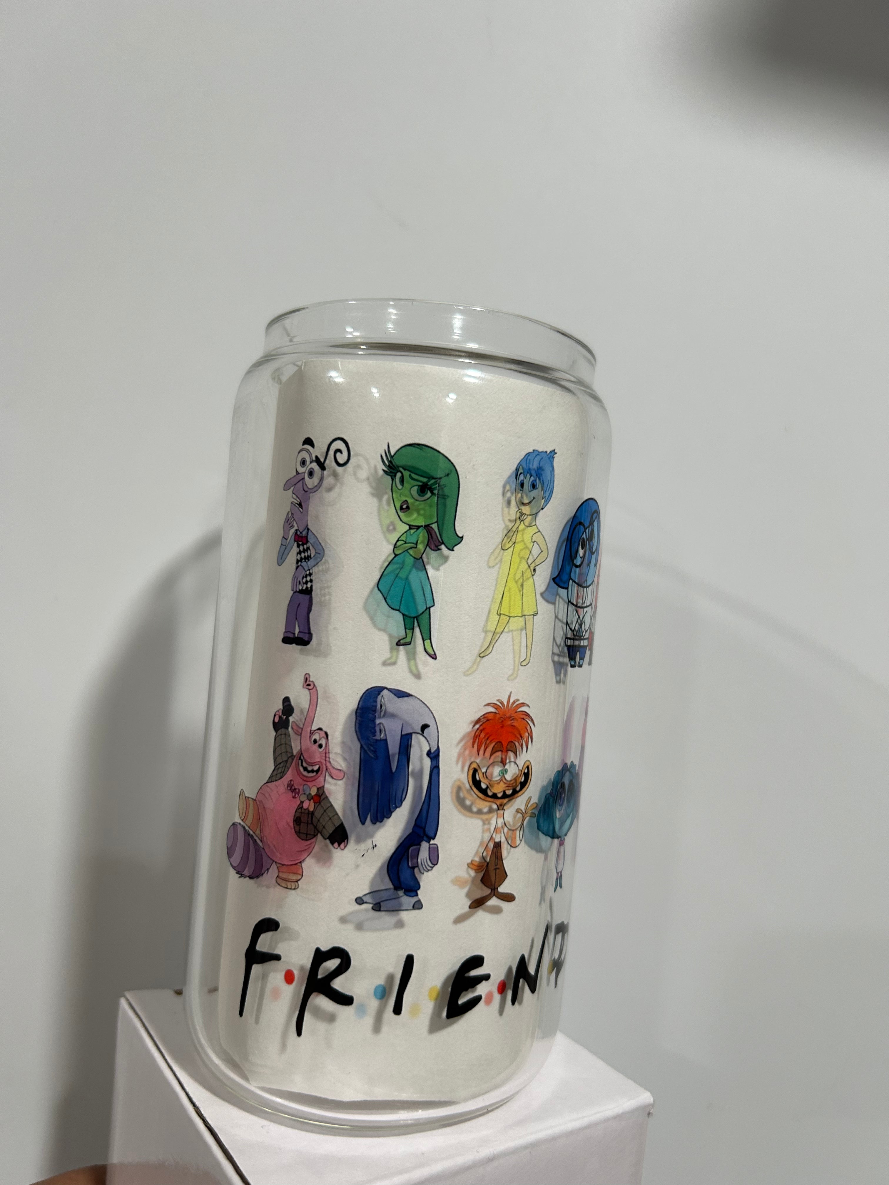 Emotion Friends 16oz Glass Cup