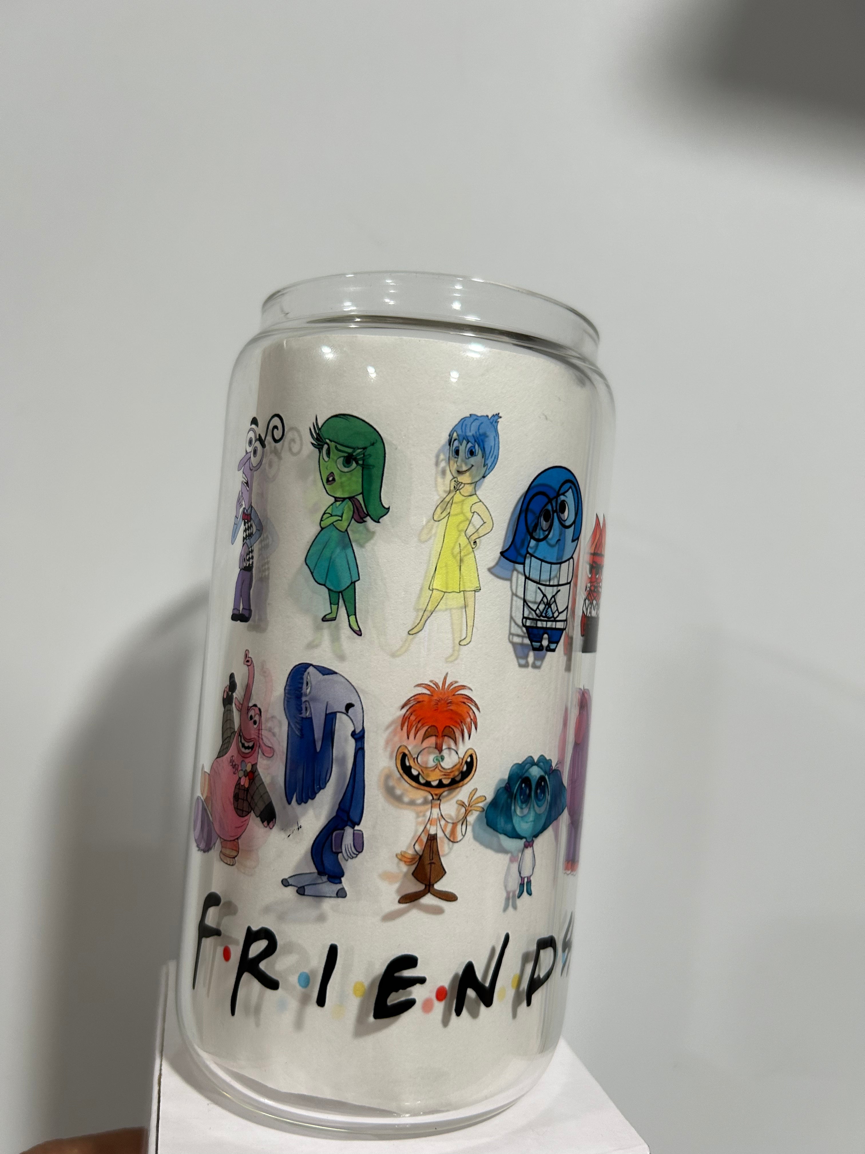 Emotion Friends 16oz Glass Cup