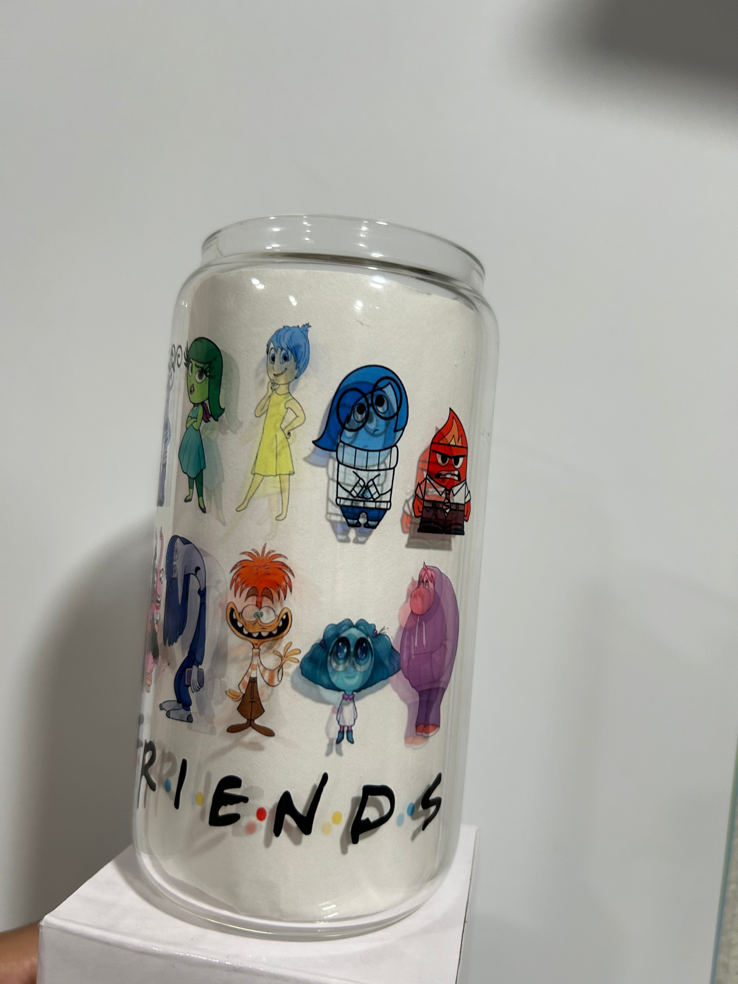Emotion Friends 16oz Glass Cup