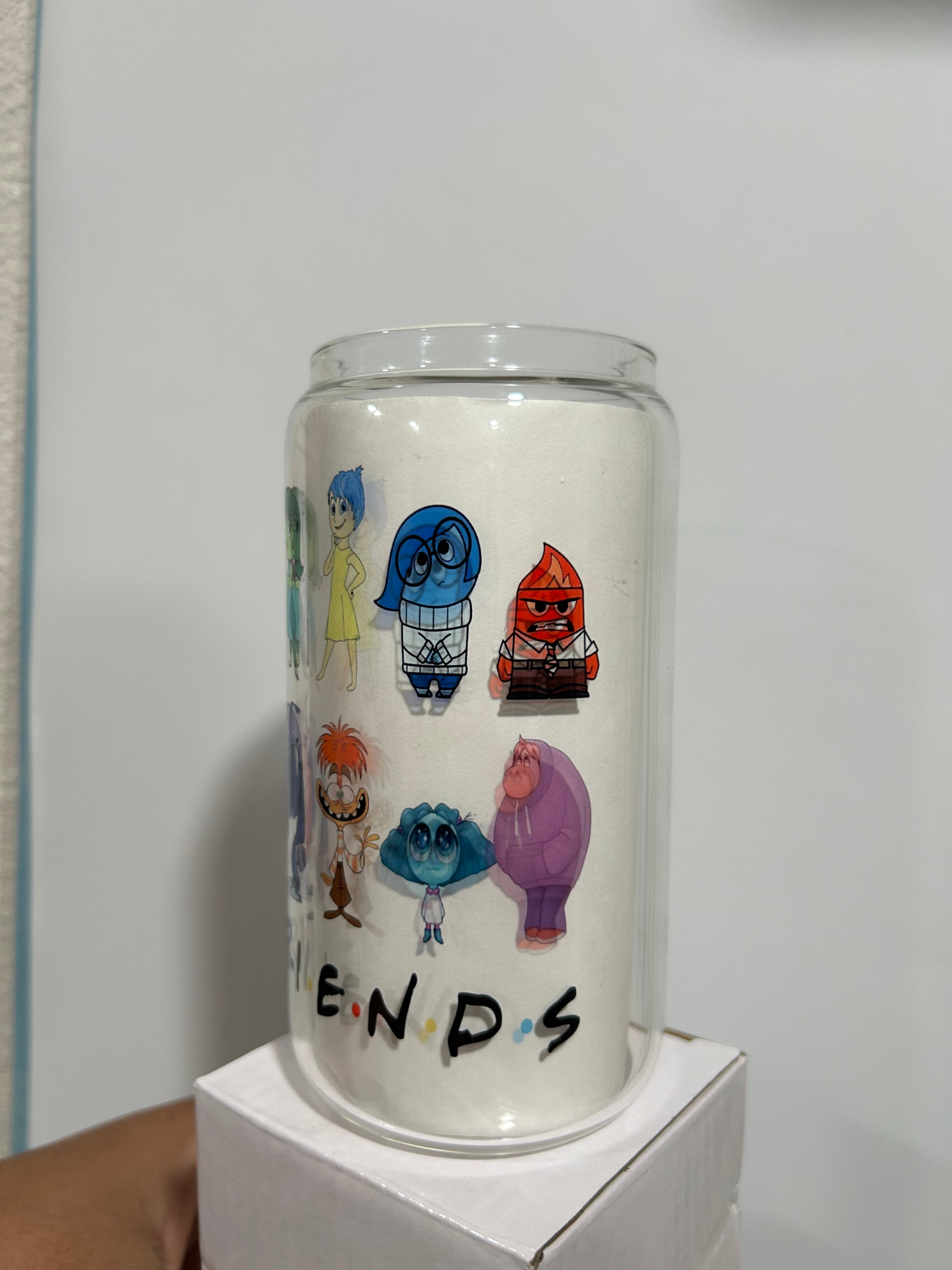 Emotion Friends 16oz Glass Cup