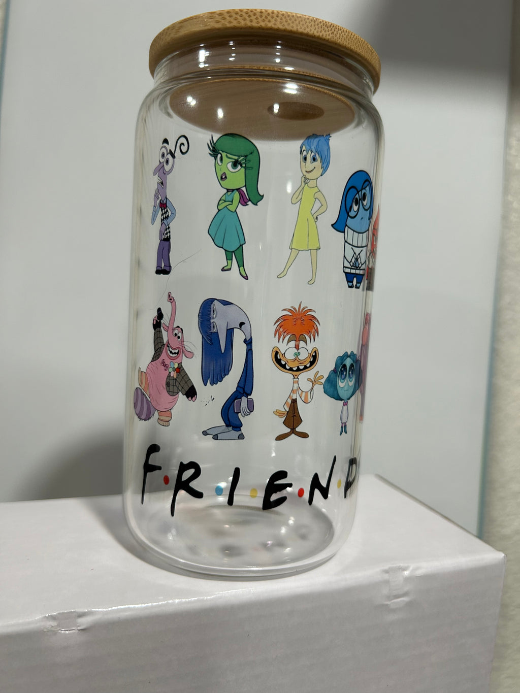 Emotion Friends 16oz Glass Cup