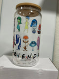 Emotion Friends 16oz Glass Cup