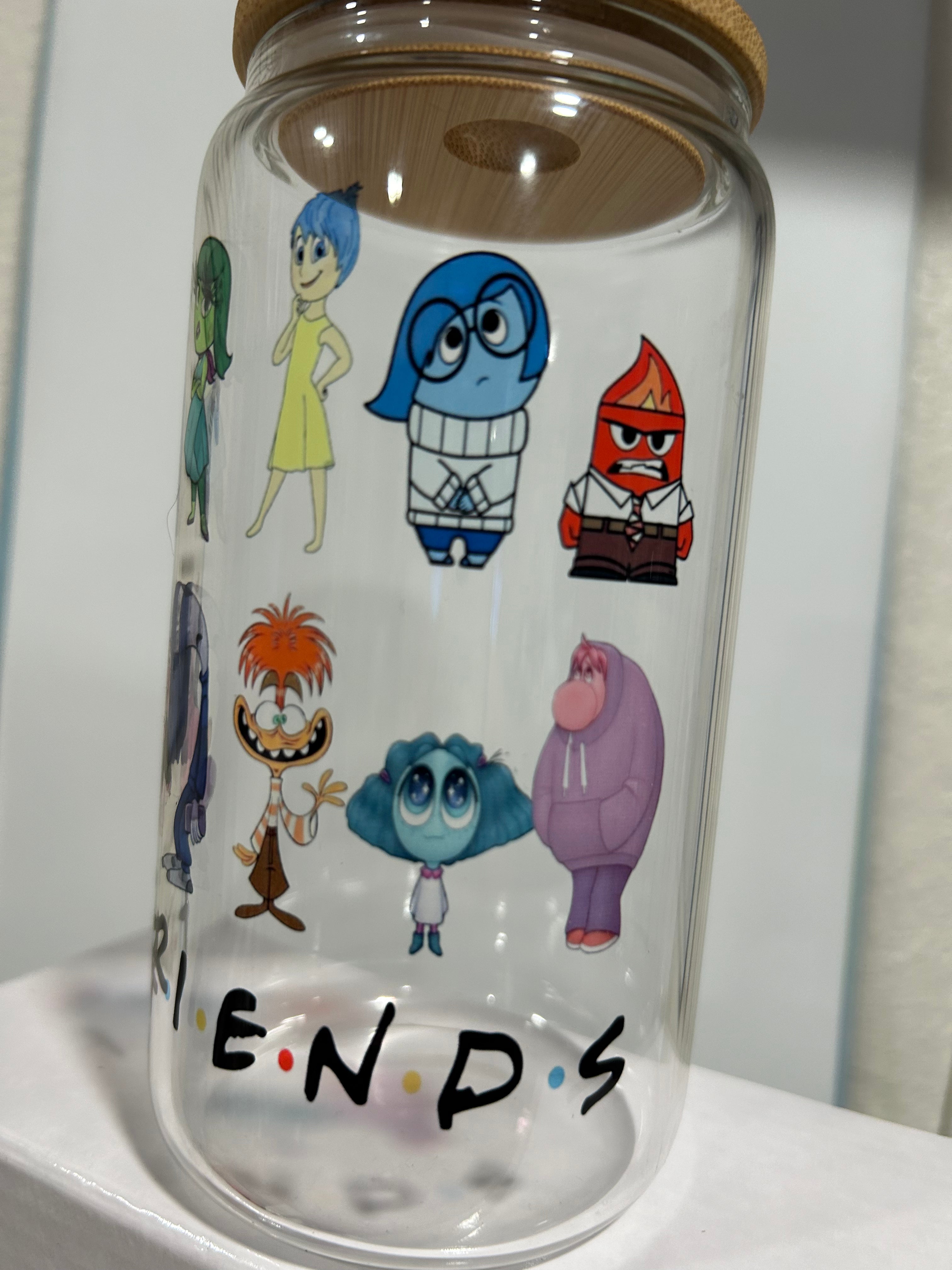 Emotion Friends 16oz Glass Cup
