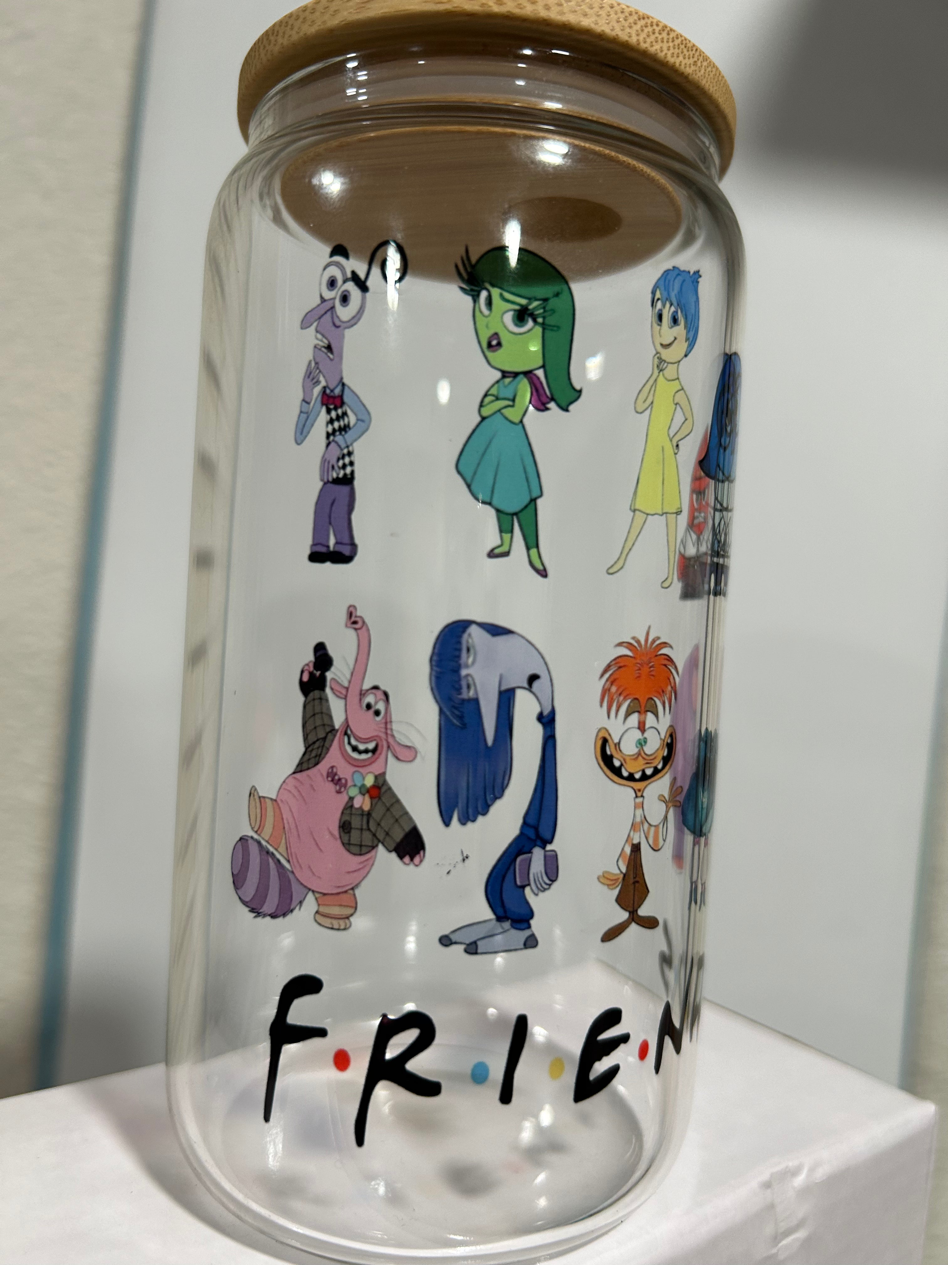 Emotion Friends 16oz Glass Cup